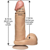 Realni penis od 8 inča dildo meso ružičasto