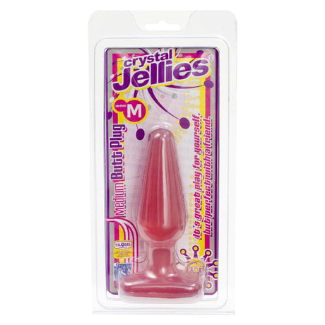 Crystal Jellies Medium Butt Plugrosa