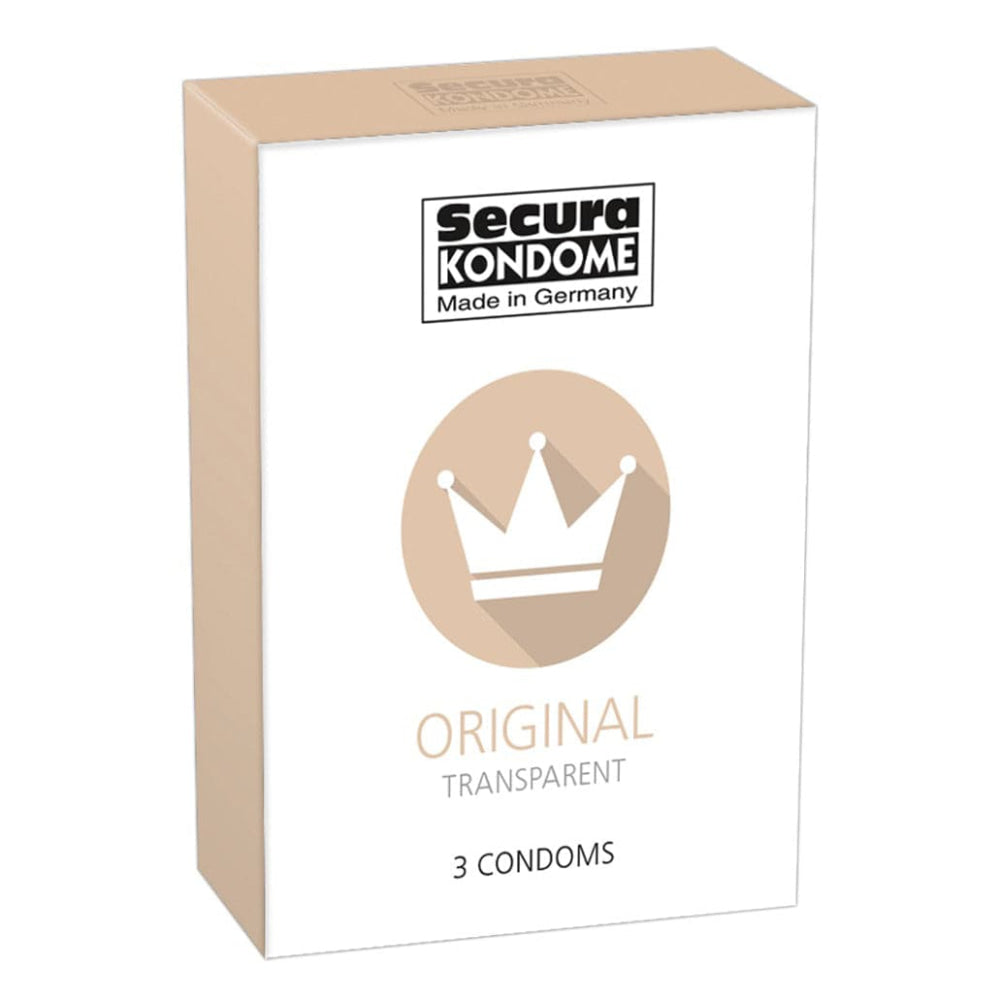 Secura Kondome Оригинальные прозрачные презервативы x3