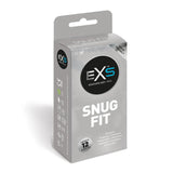 Exs Snug 더 가까운 피팅 콘돔 12 팩