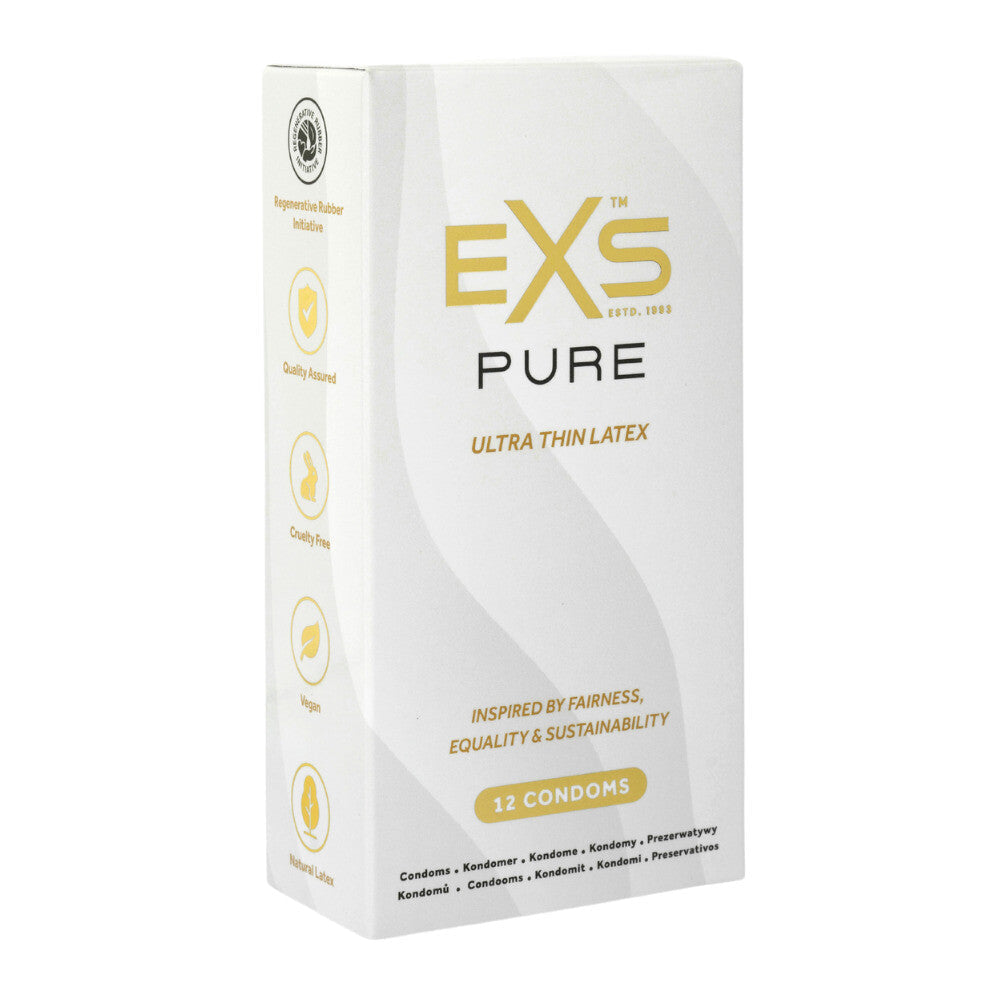 Exs Pur Ultra Thin Latex Condoms 12 팩