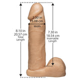 Vaculock 8 palcové realistické penis připevnění maso růžové