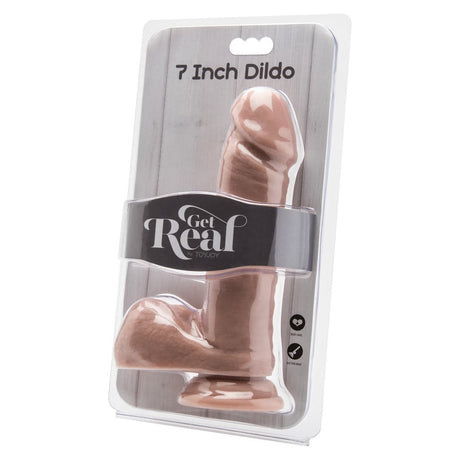 ToyJoy Get Real 7 Inch Dong With Balls White Flesh