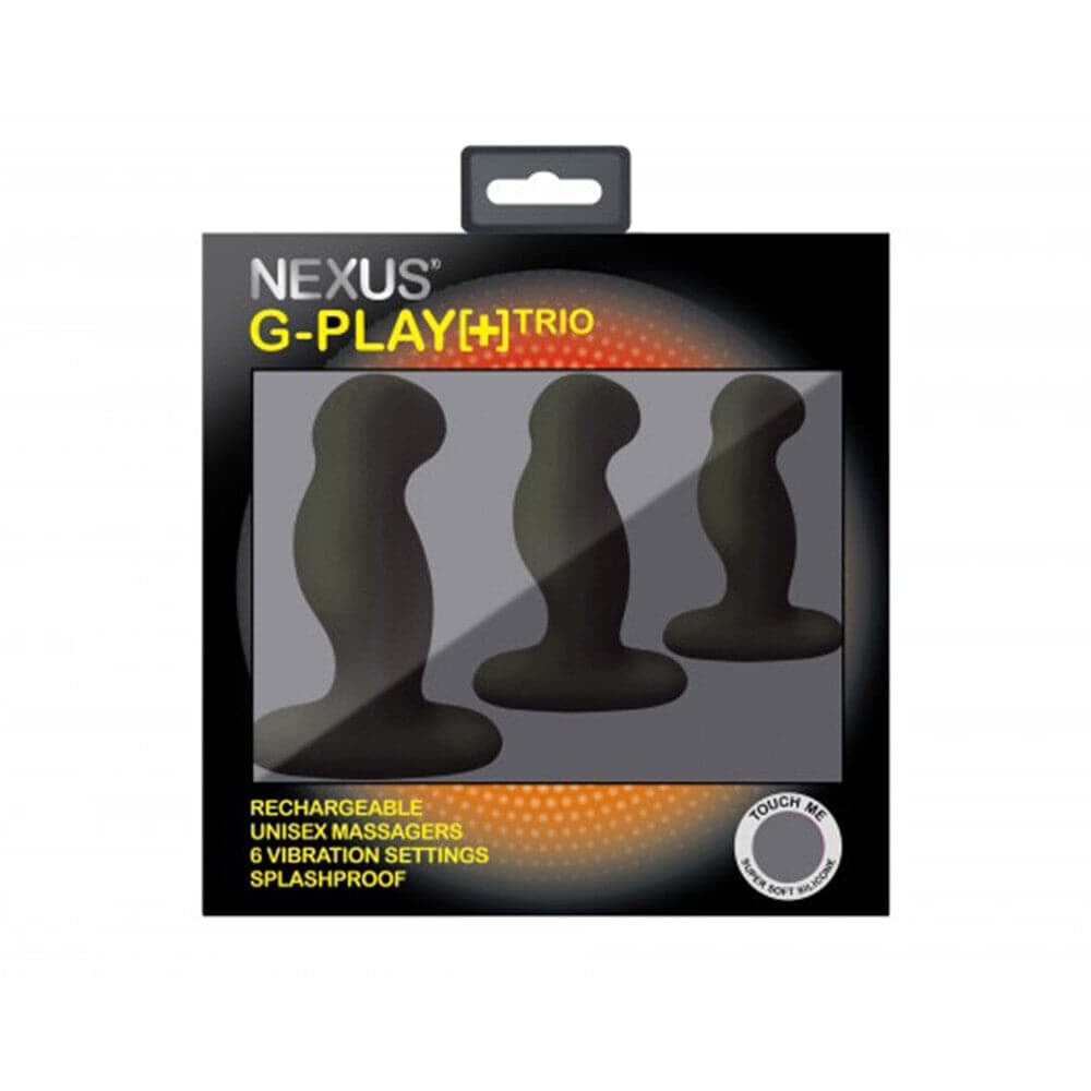 Nexus g Play trio vibrando massagers de próstata preto