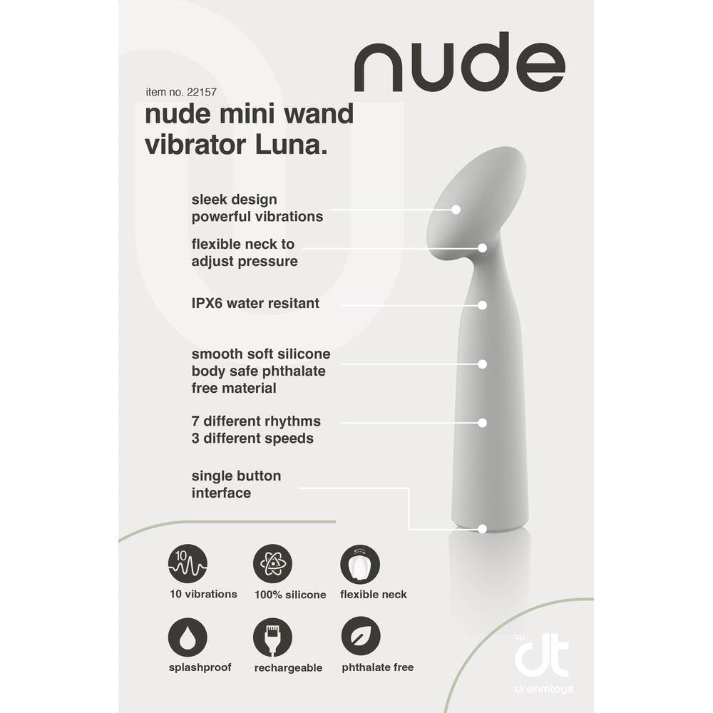 Nude Luna mini vibrator de baghete