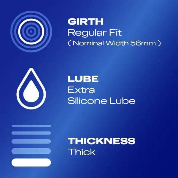 Durex extra sicherer regelmäßiger Fit -Kondome 3 Pack