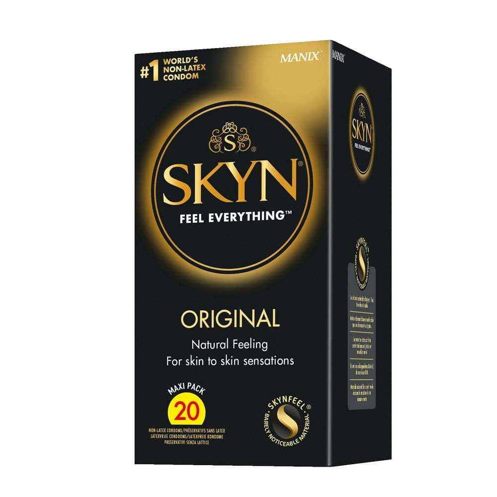 Pacote de 20 preservativos gratuitos de latex skyn