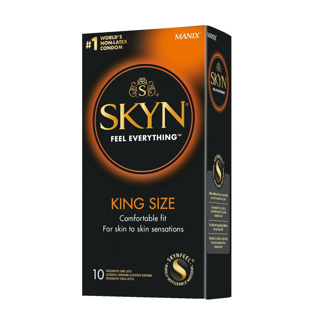 Skyn látex condones libres king size 10 paquete