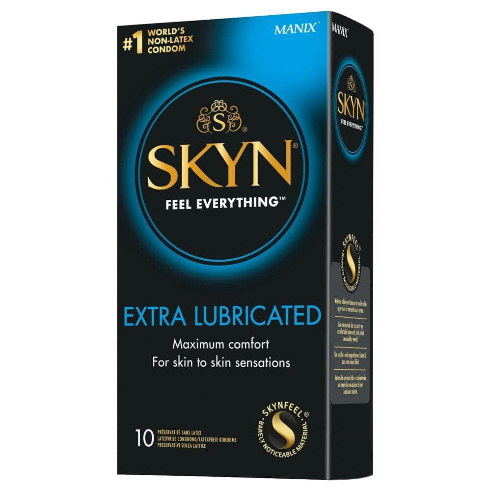 Prezervative gratuite cu latex Skyn, un pachet de 10 lubrifiați