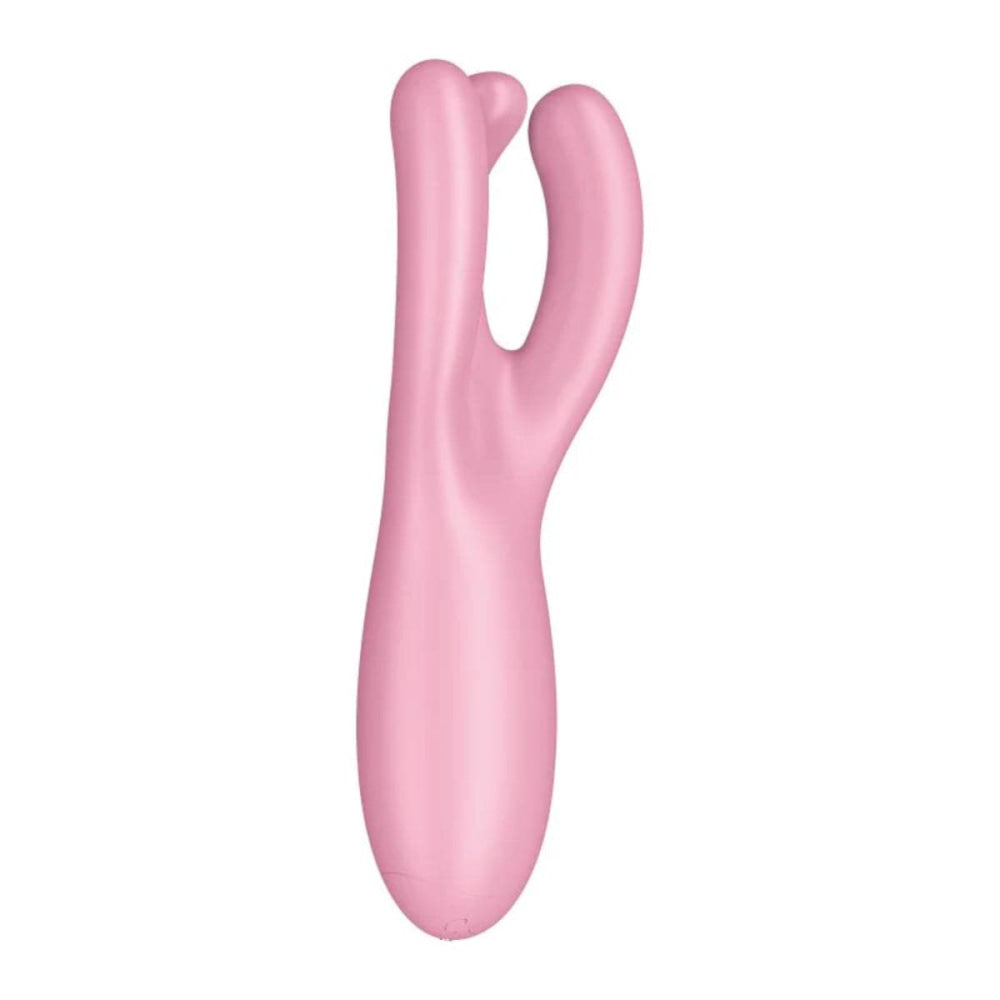 Satisfyer Threesome 4 Vibromasseur Connect App Rose