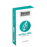 Secura -Kondome 12 Pack zusätzliches Gefühl