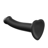 Alça em mim silicone dupla densidade dobrável vibrador pequeno preto