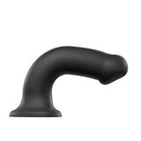 Alça em mim silicone dupla densidade dobrável vibrador pequeno preto