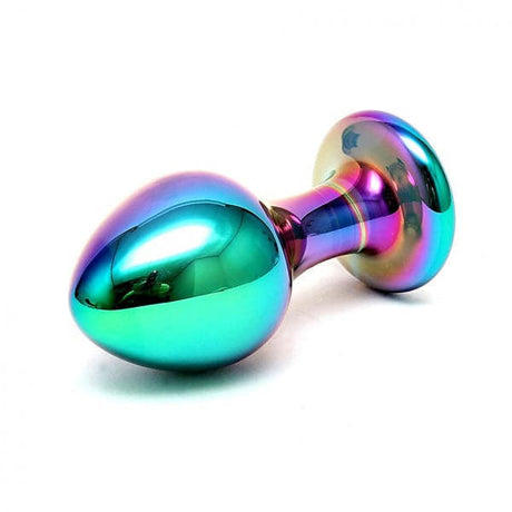 Smyslné více barevné sklo melany anální dildo