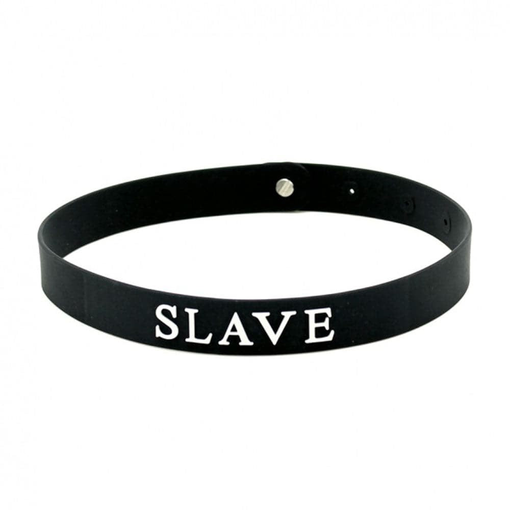 黒いシリコン奴隷の襟