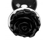 Plijen iskre crna ruža analni utikač mali