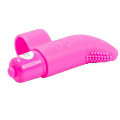 Розовый мини -вибратор пальца