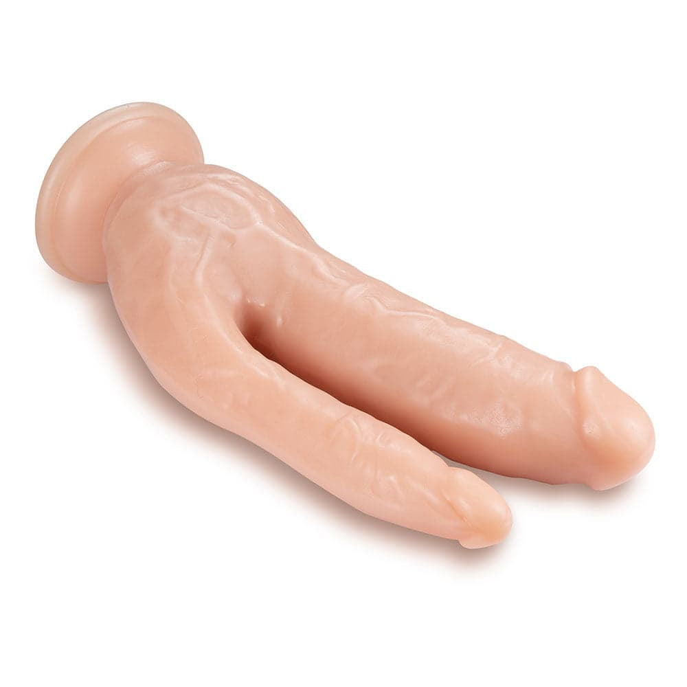 Dr. Skin Dual 8 tums dubbel penetrerande dildo med sugkopp