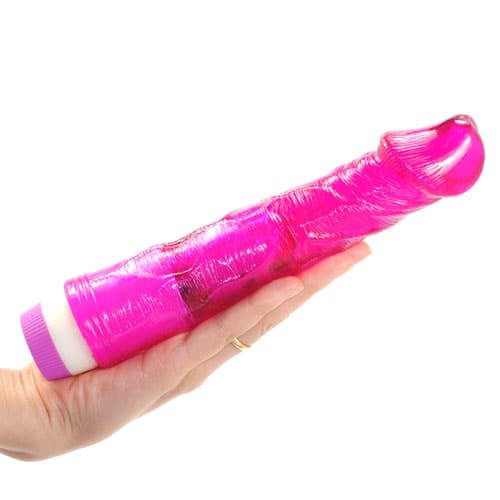 Vlny potěšení Flexibilní vibrátor ve tvaru penisu