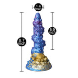 Alien Tentacle Blue Dildo with Suction Cup
