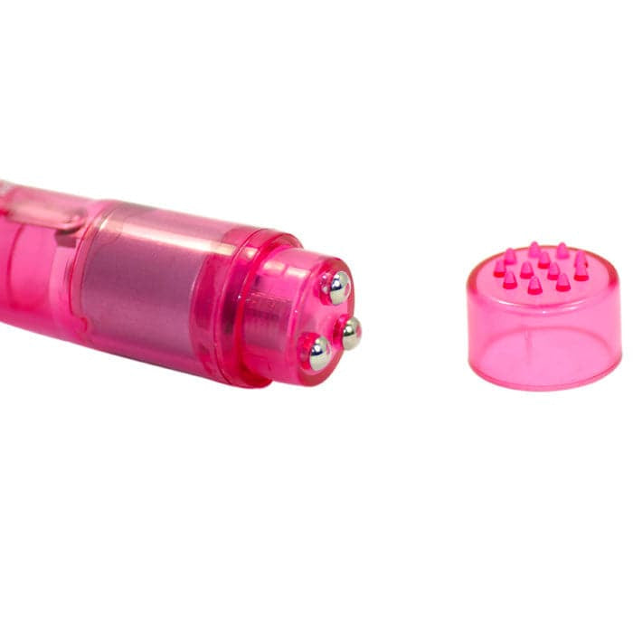 Lyserød kraftfuld lomme mini vibrator