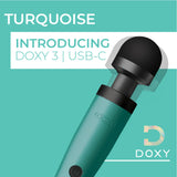 Wand Doxy 3 Turquoise USB wedi'i bweru