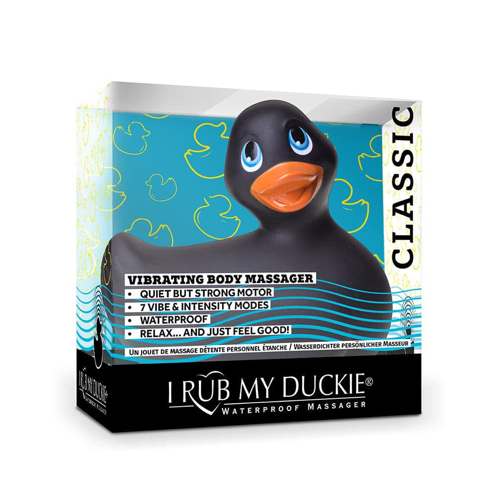 Ich reibe meine Duckie 2.0 Classic Massagebaste Schwarz