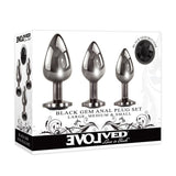 Evolution Black Gem Anal Plug Set