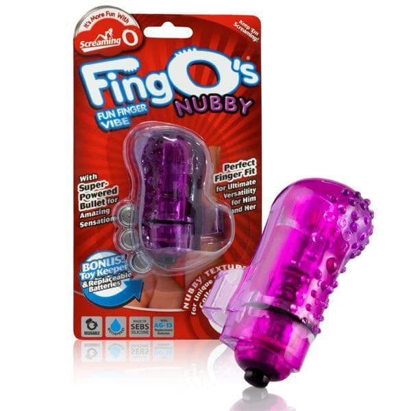 Skrikande o fingo vibrerande fingermassager