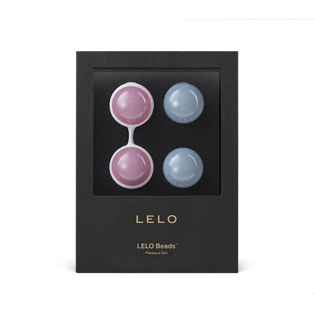 Lelo Luna珠子粉红色和蓝色
