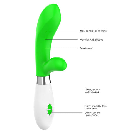 Achile luminoase ultra moale clitoris Vibre verde