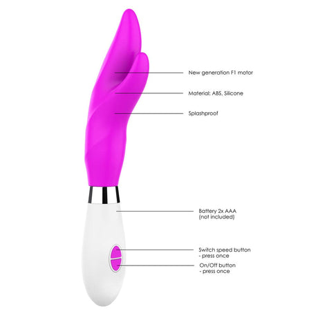 Svjetlosni Athos Ultra mekani klitoris Stim vibe fuchsia