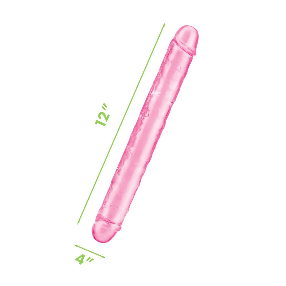 Meg du oss Ultra Double Dildo 12 inches Pink
