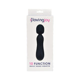 Loving Joy 10 Functie Magic Wand Vibrator Black