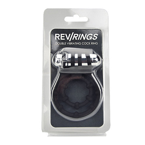 Rev-kroužky Double Vibrating Cock Ring