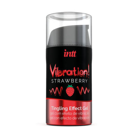 Intt vibrasjon jordbærsmak flytende vibrator