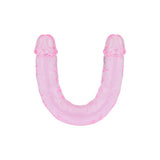 Milující radost 12 palcová dvojitá dildo růžová