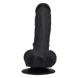 Liefdevolle vreugde 9 inch realistische siliconen dildo met zuigbeker en ballen zwart