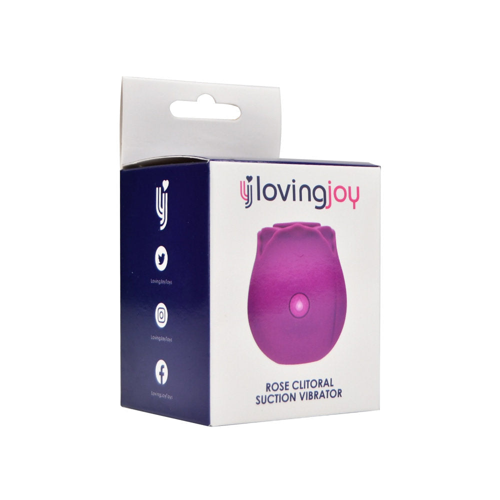 Liebevolle Freude Rose Spielzeug Klitoralsaug Vibrator Purpur lila