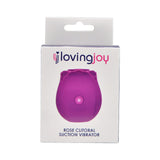 Loving Joy Rose Toy Clitoral SUCTION Vibrator Purple