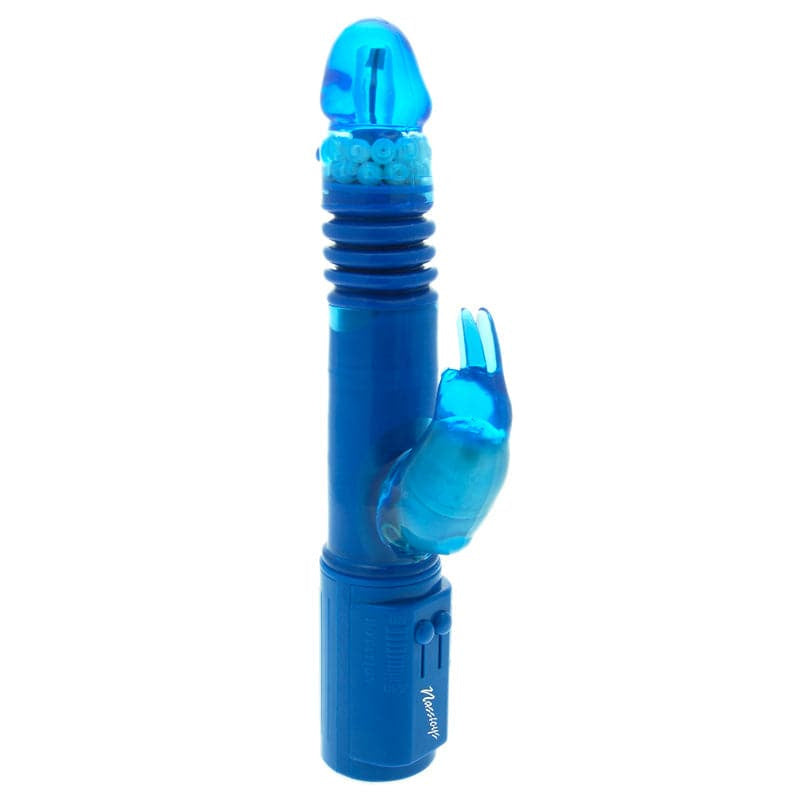 Duboki barbit zečji vibrator plavi