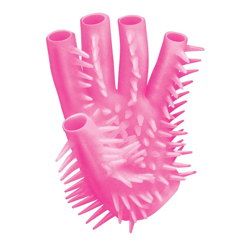 Růžová masturbační rukavice