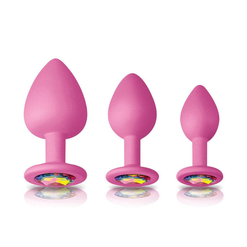 مجموعة أدوات تدريب الشرج من Glams Pink Spades