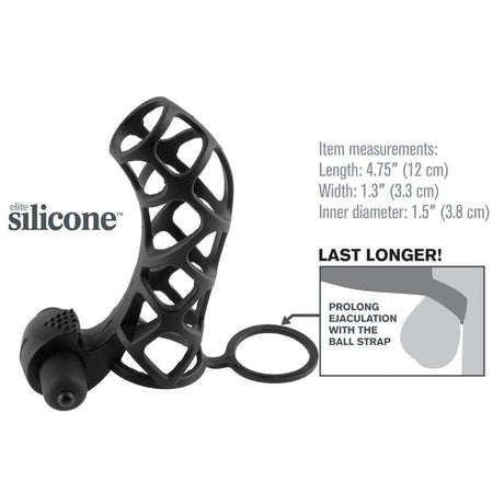 Fantasy Xtensions Silicone Extreme Power Vibrant Cock Cage