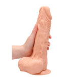 Realrock 10 pouces dong avec des testicules chair