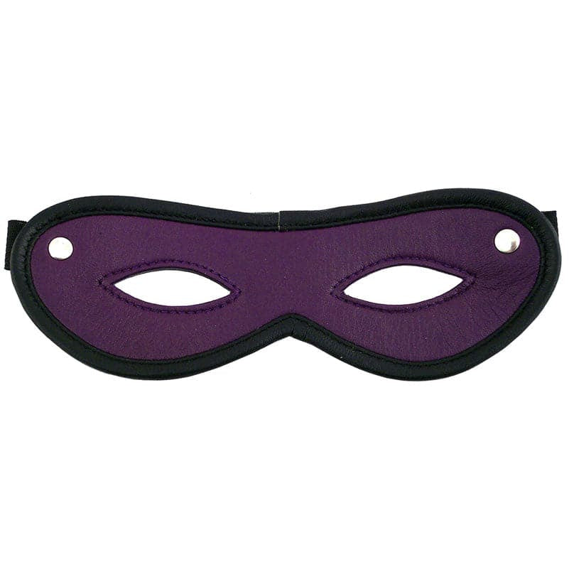 ルージュの衣服を開いているアイマスク紫