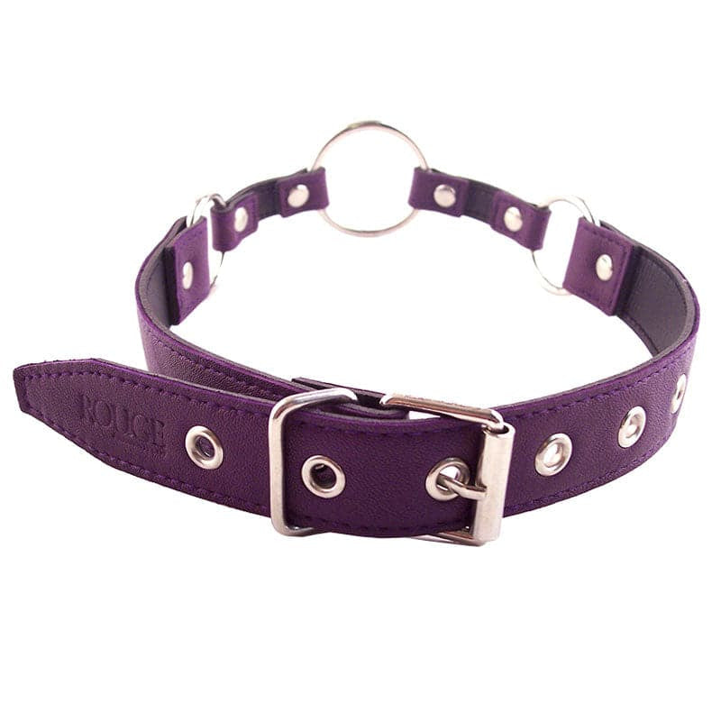Rouge -kledingstuk O Ring Gag Purple