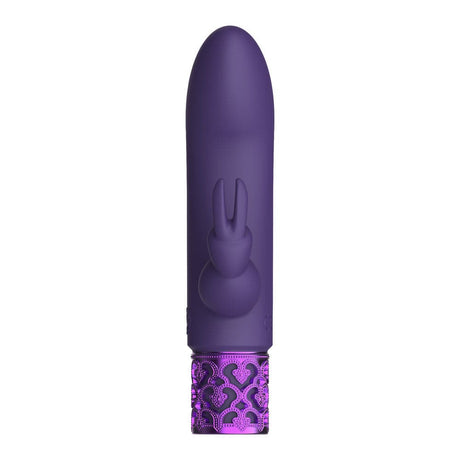 Gemas reales deslumbrantes bala de conejo recargable púrpura