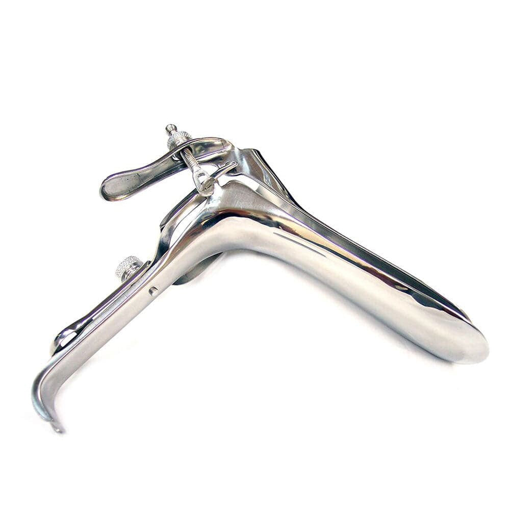 Speculum vaginal en acier inoxydable rouge