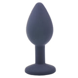 Small Black Jewed Silicone Butt Plug